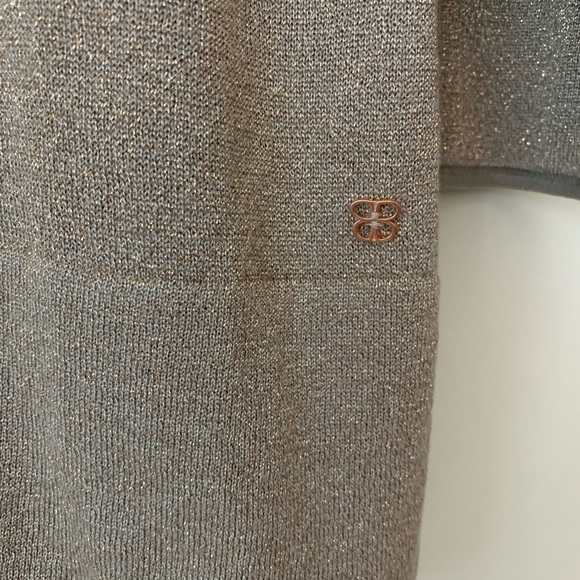 Basler Metallic Boatneck Sweater Taupe - Picture 2 of 6